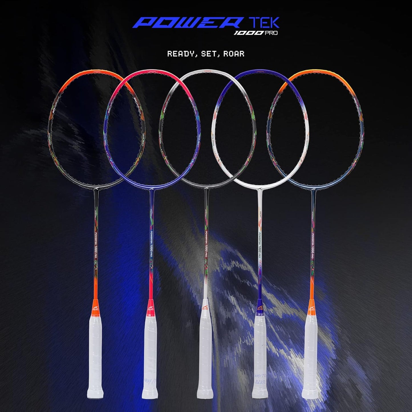 Hundred POWERTEK 1000 PRO-Strung Badminton racquet