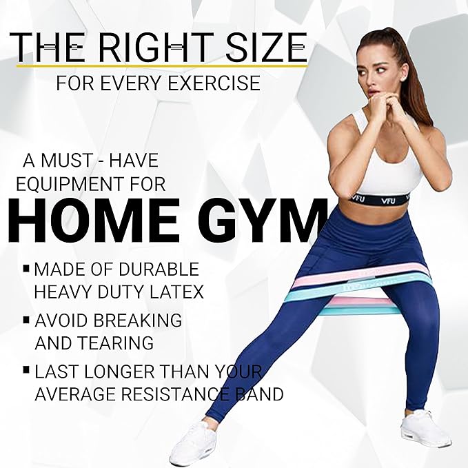 Premium exercise bands for men and women, ideal for glute activation
