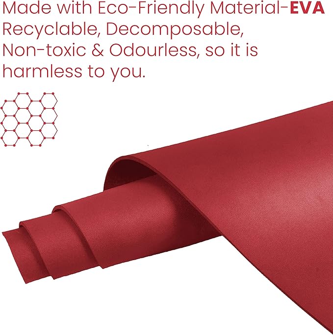 Stag Yoga Mantra Plain Mat With Bag | Home and Gym Use for Men and Women | With Cover | For Yoga, Pilates, Exercises
