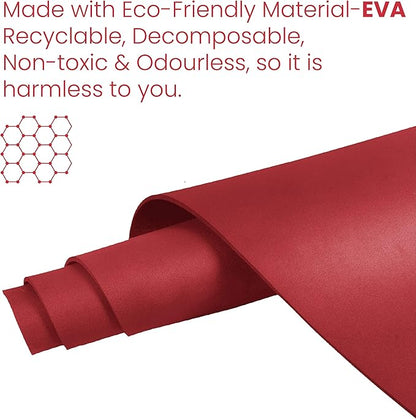 Stag Yoga Mantra Plain Mat With Bag | Home and Gym Use for Men and Women | With Cover | For Yoga, Pilates, Exercises