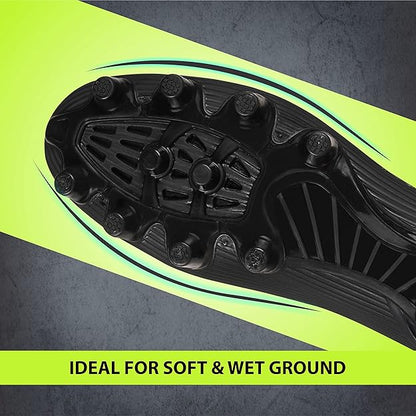 Nivia Airstrike Football Studs | TPU Synthetic, Moulded Insole | Minimal Water Absorption/Water Proof