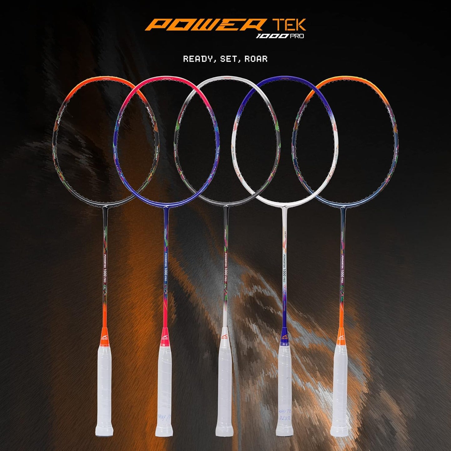 Hundred POWERTEK 1000 PRO-Strung Badminton racquet