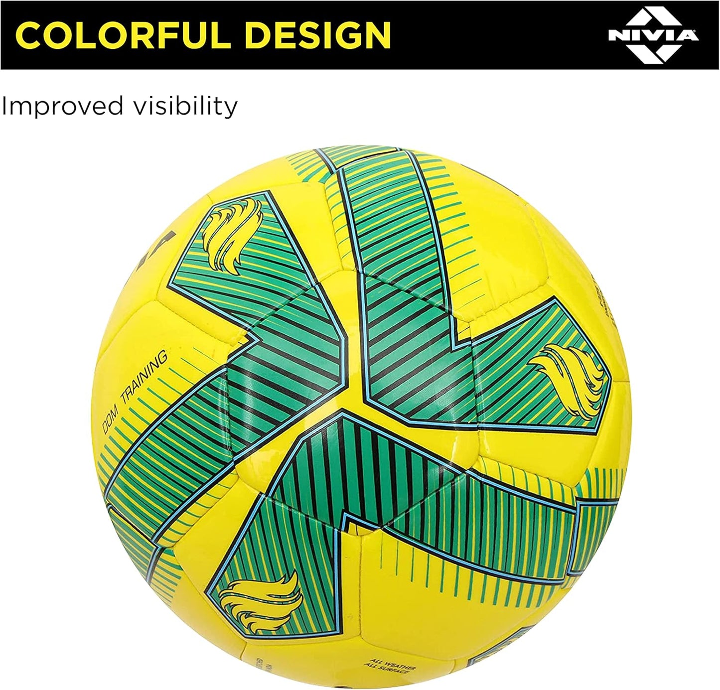 NIVIA Dom Training TPU Football/Soccer Ball