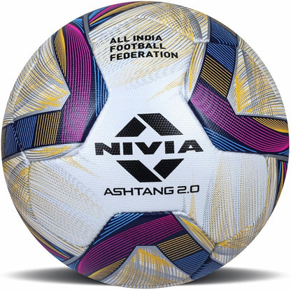 Nivia Ashtang Football, Size 5 (White/Black/Brown) | 8521