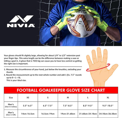 Nivia 742 Raptor Torrido Football Goalkeeper Gloves