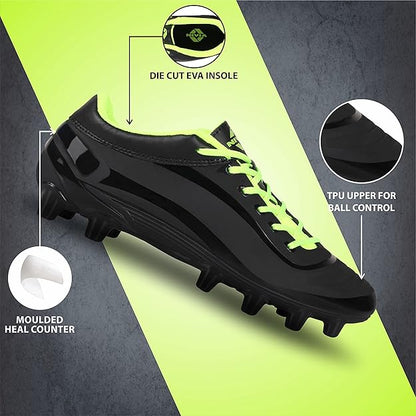 Nivia Airstrike Football Studs | TPU Synthetic, Moulded Insole | Minimal Water Absorption/Water Proof