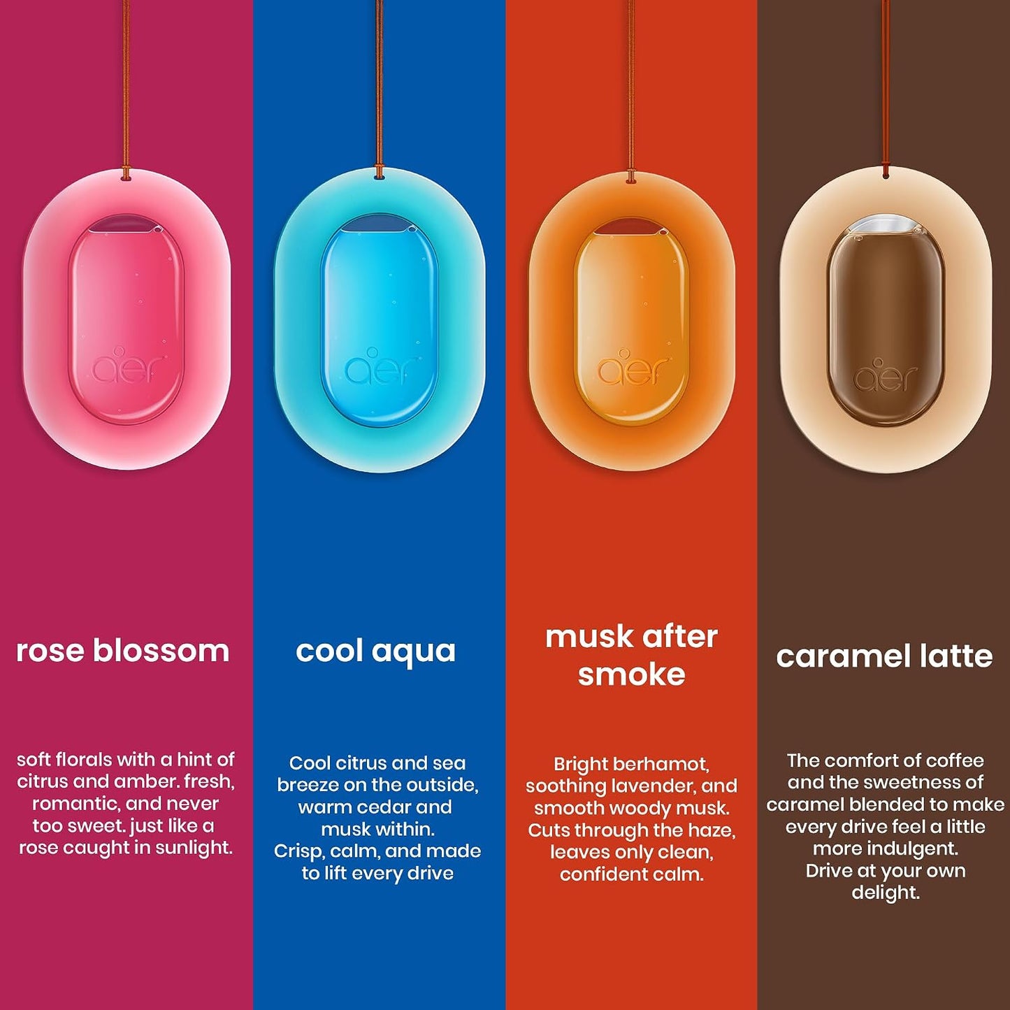 Godrej aer O – Hanging Car Air Freshener | Car Accessories | Rose Blossom (7.5g)