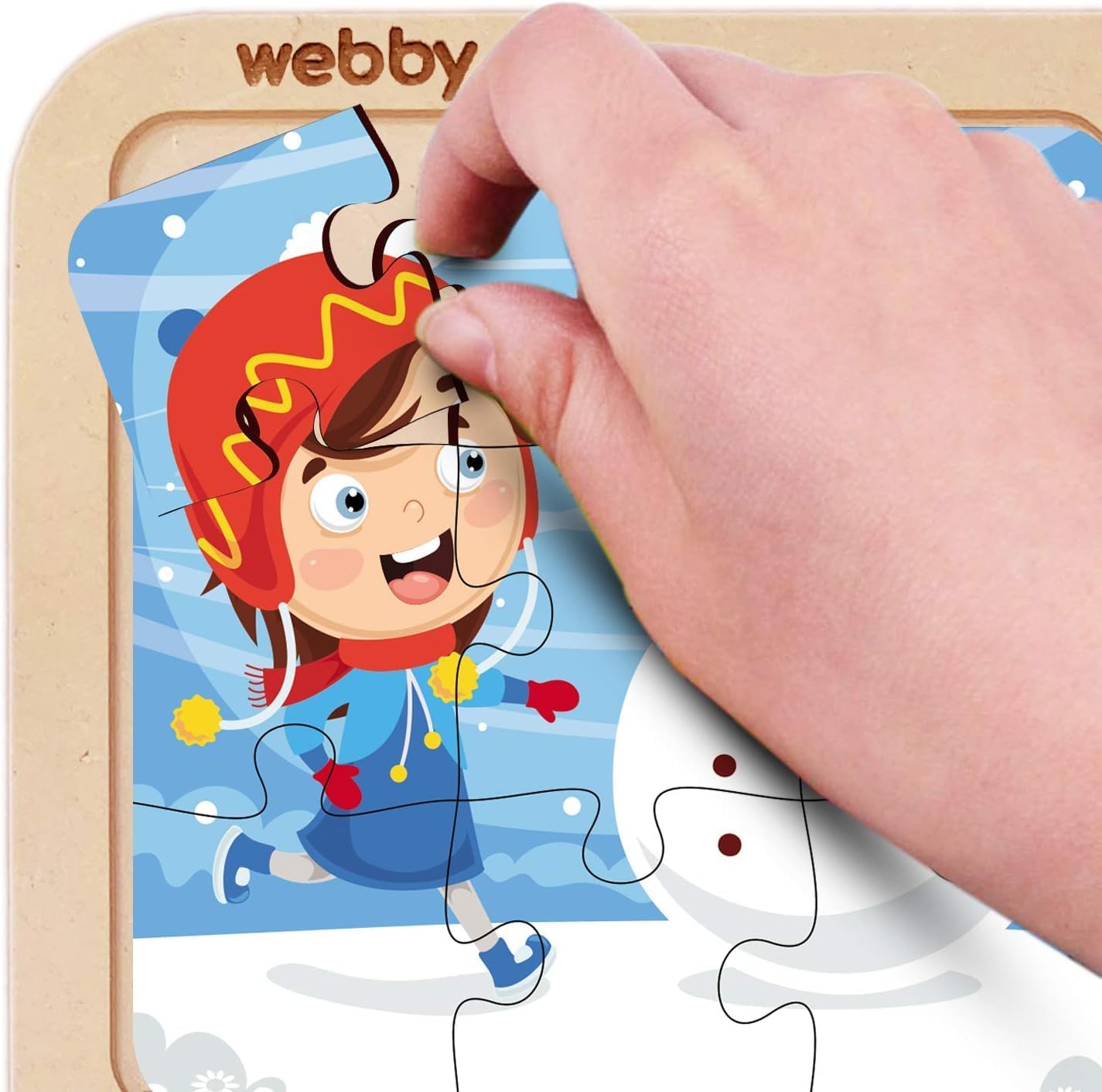 Webby 4-in-1 Wooden Educational Puzzle Set for Kids – Learn Weather, Seasons & Everyday Life | 36 Pcs Montessori Learning Toy for Boys & Girls 3+ Years pack of 2