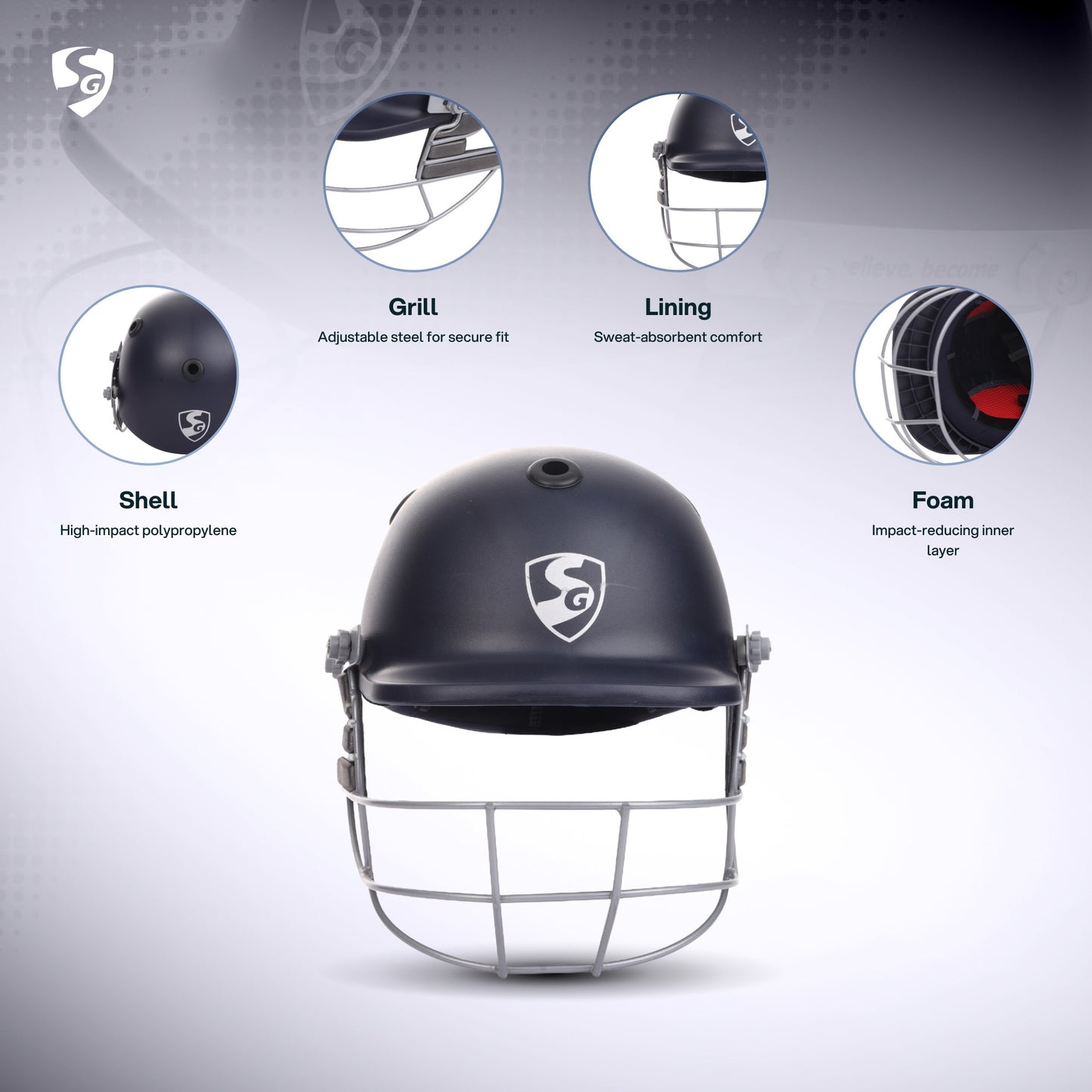 SG Cricket Helmet SG OPTIPRO (L)