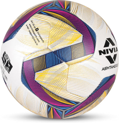 Nivia Ashtang Football, Size 5 (White/Black/Brown) | 8521