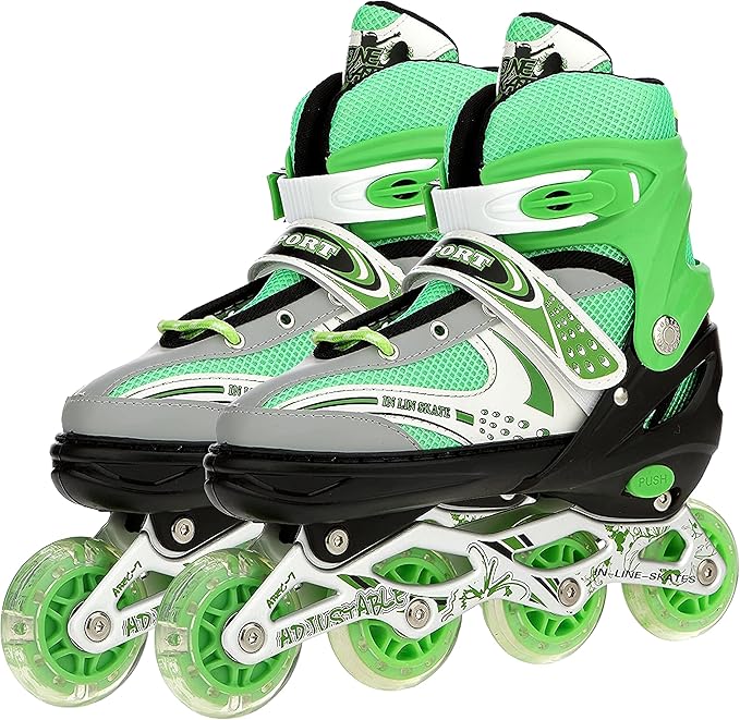 Veera 733 Adjustable Large Inline Skates, 70mm Wheels
