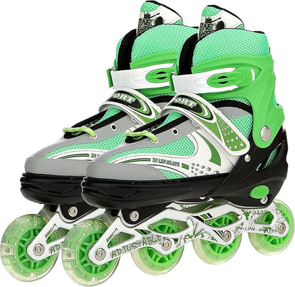 Veera 733 Adjustable Large Inline Skates, 70mm Wheels