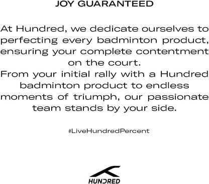 Hundred Cosmogear Badminton Kit-bag | Double Zipper | Bag with Front Zipper Pocket | Material: Polyester | Padded Back Straps | Easy-Carry Handle