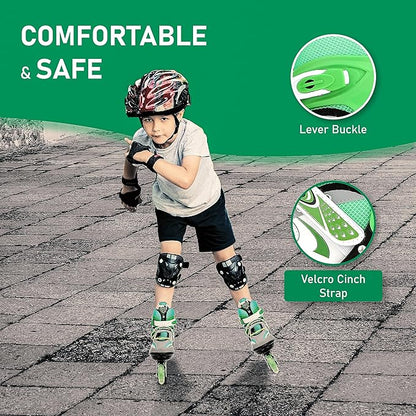 Veera 733 Adjustable Large Inline Skates, 70mm Wheels
