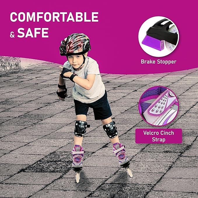 VEERA V732 Aluminum-Alloy Adjustable Inline Skates | 70mm Wheels