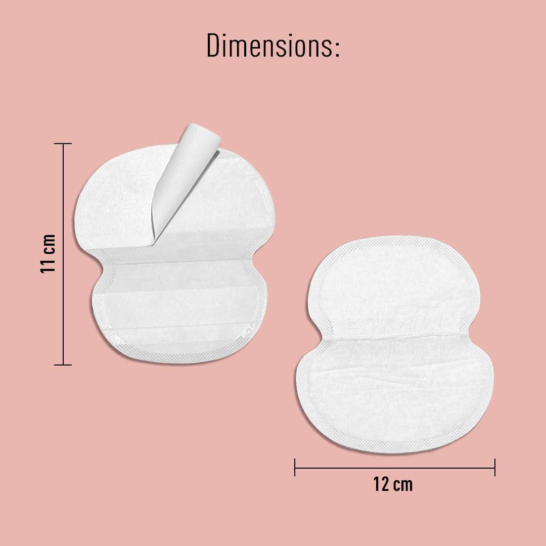 Sirona Disposable Underarm Sweat Pads | Ultra-Thin, Soft & Rash-Free Antiperspirant Shields | Absorbent Odour Blocker, Stain-Free Protection | Ideal for Hyperhidrosis | Pack of 24 Pads