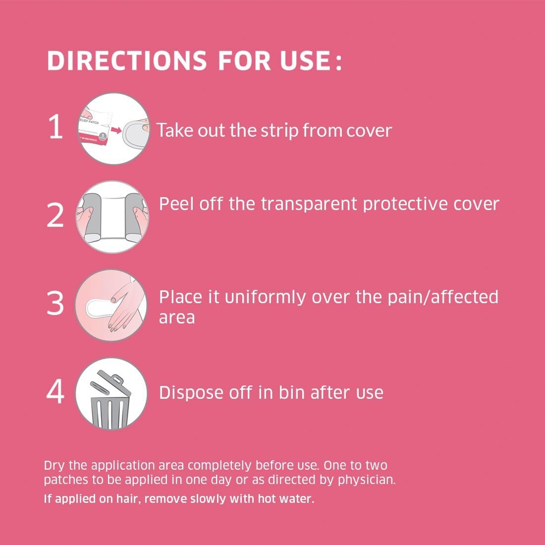 Sirona Herbal Pain Relief Patches  | Instant Relief from Menstrual Cramps, Lower Abdomen, Back | Cool Patches with No Chemical Actives, No Side Effects