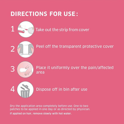 Sirona Herbal Pain Relief Patches  | Instant Relief from Menstrual Cramps, Lower Abdomen, Back | Cool Patches with No Chemical Actives, No Side Effects