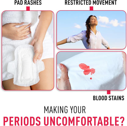 Sirona Menstrual Cup for Women| Wear for 12 Hours| Reusable Period Cup - Soft, Flexible, Leak-proof Design, Medical-Grade Non-Toxic Silicone, BPA and Latex Free