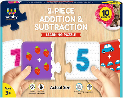 Webby Jigsaw Puzzle (2 Pieces) | Montessori Early Educational Toy for 2+ Years Kids | Boosts Brain Power, Focus & Fine Motor Skills