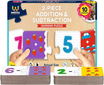 Webby Jigsaw Puzzle (2 Pieces) | Montessori Early Educational Toy for 2+ Years Kids | Boosts Brain Power, Focus & Fine Motor Skills