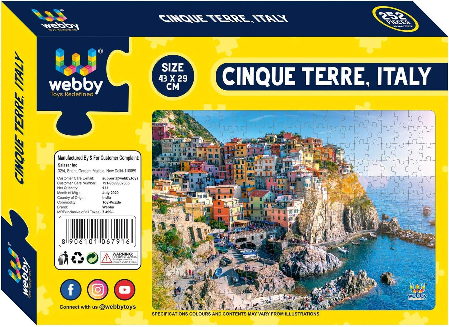 Webby Kids Jigsaw Puzzle | 252 Pieces | 43x29 cm Completed Size | Challenging Puzzle for Kids & Family | Enhances Focus, Motor Skills & Logical Thinking | Gift for Ages 6+