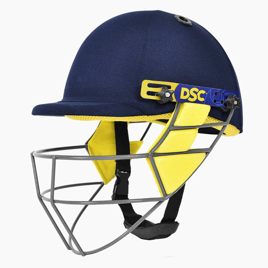 DSC BOUNCER Cricket Helmet for Men & Boys (Adjustable Steel Grill | Color: Blue | Light Weight |Size:Small