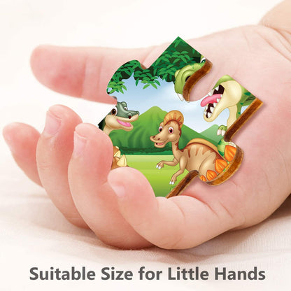 Webby Kids Wooden Jigsaw Puzzle | 40 Pieces | Educational Puzzle for 3-6 Years | Enhances Problem-Solving & Concentration | Includes Wooden Tray for Easy Storage