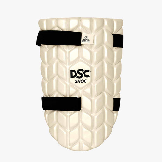 DSC Intense Shoc Cricket Thigh Pad | Material: PVC | Light Weight & Moulded | Lower Body Protection | Sweat Absorbent & Breathable | Low Density Foam Inside