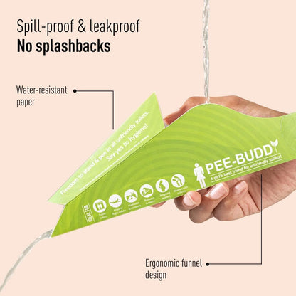 PeeBuddy Funnels Portable Female Urination Device | Disposable Female Urinal Funnel | Travel, Camping, Hiking and Outdoor Activities | Discreet and Compact Stand and Pee Funnel for Women, Girls