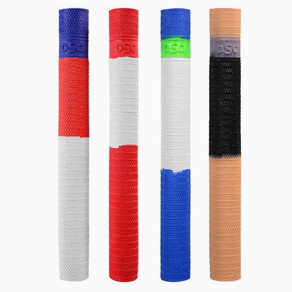 DSC Spyder Cricket Bat Grip Pack of 1 (Color-White/Red) | Comfortable & Secure Fit | Shock Absorption | Soft Feel Grip